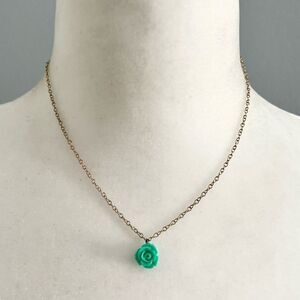 🍭6/$30 Turquoise tone rose necklace